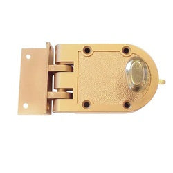 ACE LA2152 Lock keyed Key Zinc Gold Painted 2 1/4 in Thick Door