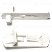 MIDWEST FASTENER Shelf Support Locking Plastic White