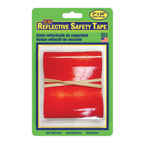 HY-KO Reflective Safety Tape 24 in L 2 in W Red