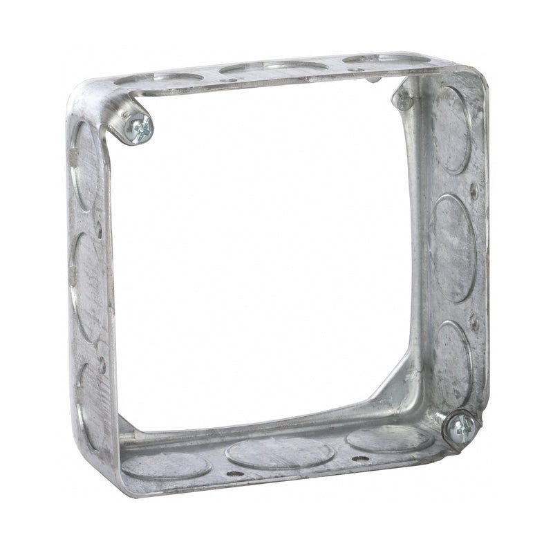 RACO Extension Ring 1-1/2 in L 4 in W 1-Gang 12-Knockout Steel Galvanized