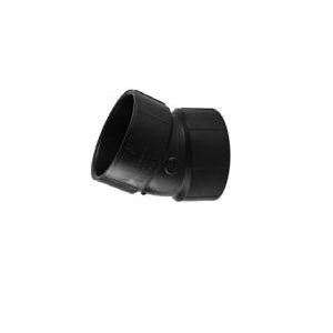 Charlotte Pipe Pipe Elbow 3 in Hub 3 in Hub 22.5 deg Black