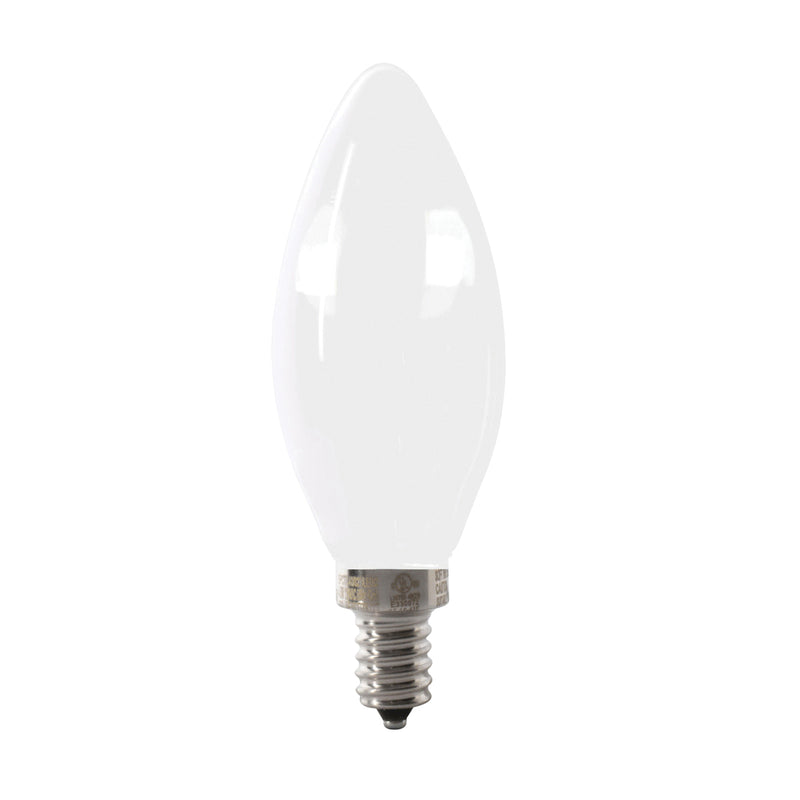 Feit Electric LED Bulb Decorative B10 Lamp 60 W Equivalent E12 Lamp Base Dimmable Frosted