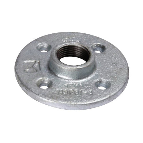 Southland Galvanized Floor Flange 1-1/4 in FIP Malleable Iron 150 psi Max Pressure