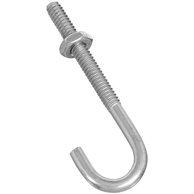 National Hardware J-Bolt 3/16 in Thread 1-1/2 in L Thread 2-1/2 in L 40 lb Working Load Steel Zinc