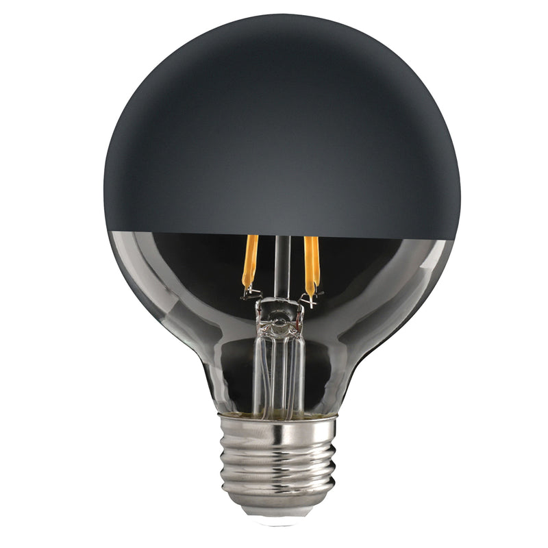 Feit Electric LED Bulb Globe G25 Lamp 40 W Equivalent E26 Lamp Base Dimmable Black