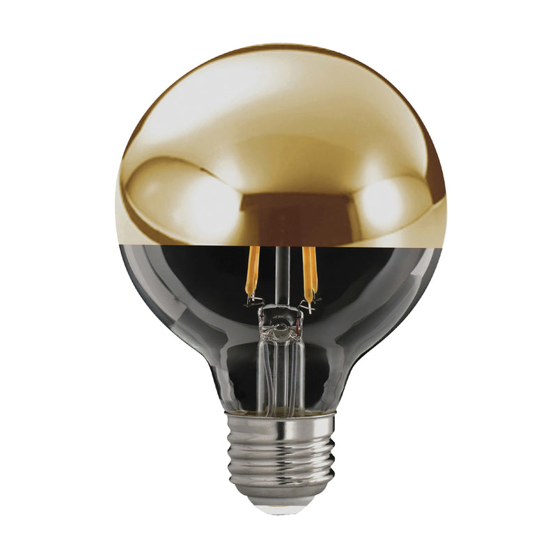 Feit Electric LED Bulb Globe G25 Lamp 40 W Equivalent E26 Lamp Base Dimmable Gold