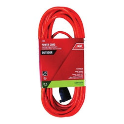 ACE Extension Cord 16 AWG Cable 25 ft L 13 A 125 V Orange