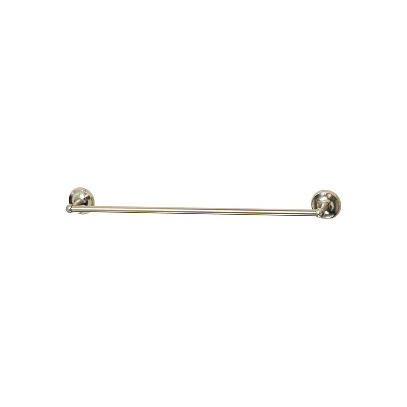 OakBrook Towel Bar Zinc Brushed Nickel Wall Mounting