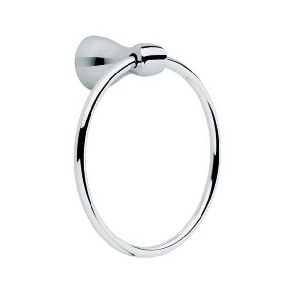 DELTA Foundations Towel Ring 0.36 lb Die-Cast Zinc Polished Chrome Wall Mounting