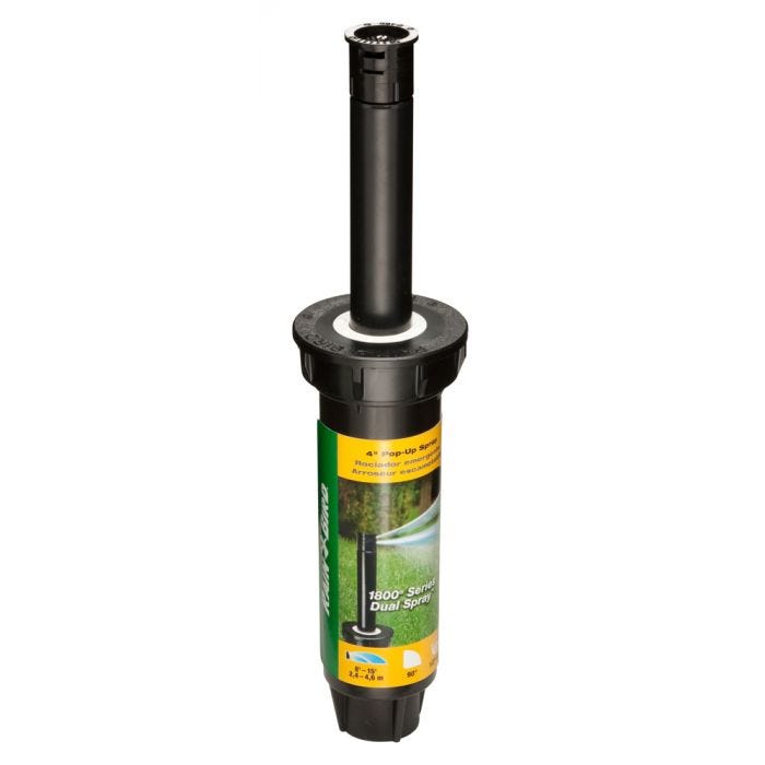 Rain Bird 1800 Pressure Regulated Pop-Up Sprinkler 1/2 in Connection FNPT 4 in H Pop-Up 8 to 15 ft