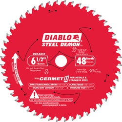 Diablo Saw Blade 6 1/2 in Dia 5/8 in Arbor 48 Teeth Cermet Cutting Edge