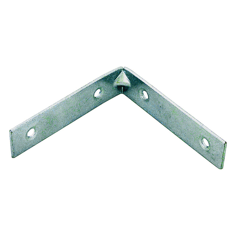 Prosource Corner Brace 6 in L 6 in W 1-1/8 in H Steel Zinc Plated 4.5 mm Thick Material