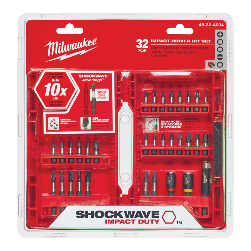 Milwaukee Drive Bit Set 32 -Piece Heavy Duty Steel