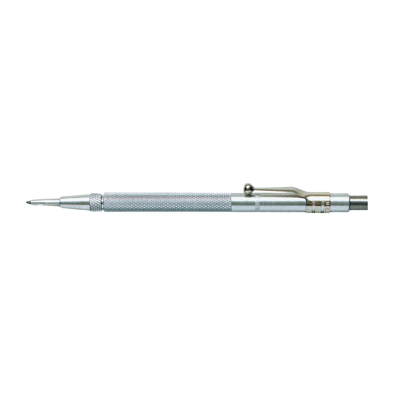 GENERAL Scriber/Etching Pen with Magnet Straight Tip Tungsten Carbide Tip 5-7/16 in OAL Knurled Handle