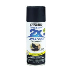 RUST OLEUM PAINTER'S Touch Satin Spray Paint Satin Canyon Black 12 oz Aerosol Can