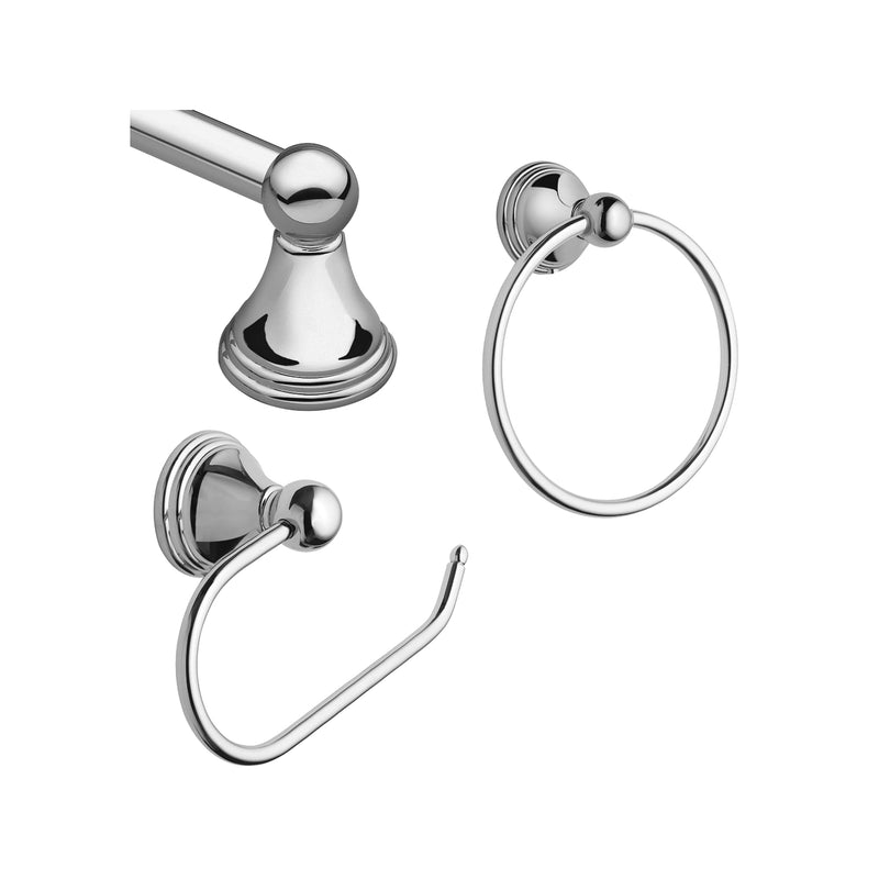 Moen Preston Bath Hardware Set Metal Chrome