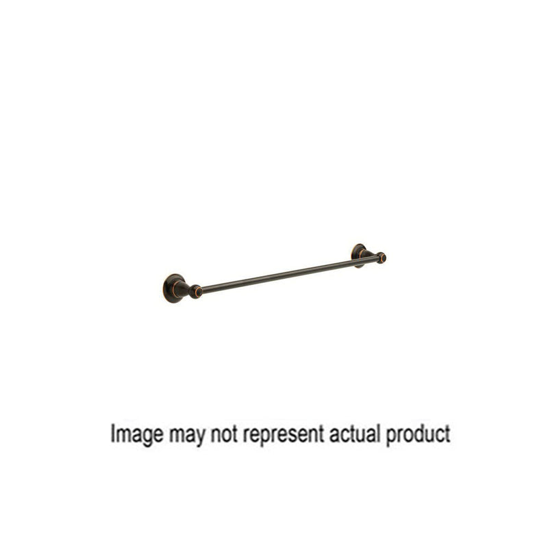 DELTA Porter Towel Bar 24 in L Rod Zinc Brushed Nickel Wall Mounting