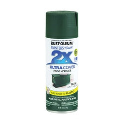 RUST OLEUM PAINTER'S Touch Satin Spray Paint Satin Hunt Club Green 12 oz Aerosol Can