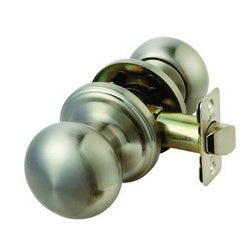 ACE Passage Door Lockset Knob Handle Steel Satin Nickel 2 3/8 to 2 3/4 in Backset