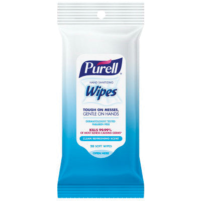 PURELL Hand Sanitizing Wipes 7 in L 6 in W Pleasant Clear/Cloudy/Colorless/Light Yellow