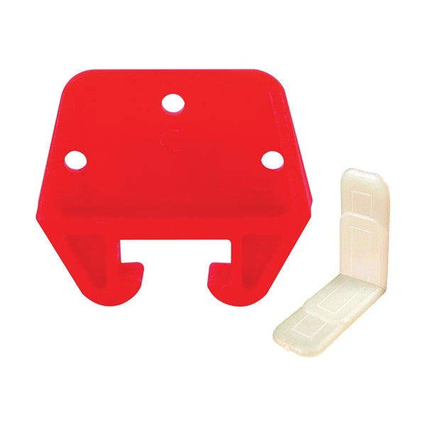 Prime-Line Drawer Track Guide Kit Plastic Red