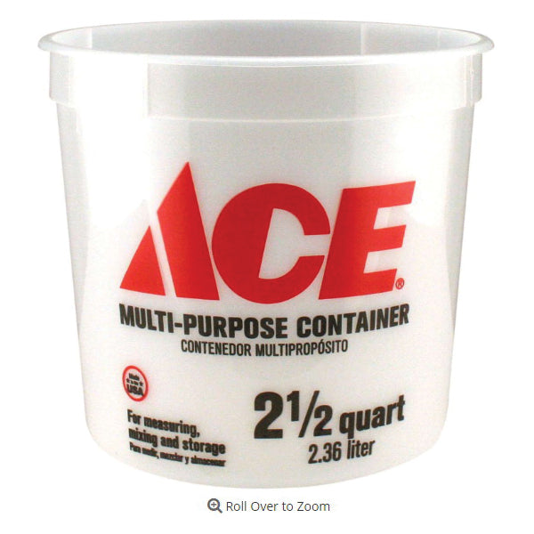 ACE Storage Container Plastic Clear 6-3/4 in L 6-3/4 in W 6.13 in H