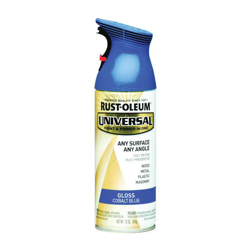 RUST-OLEUM UNIVERSAL Gloss Spray Paint Gloss Cobalt Blue 12 oz Aerosol Can