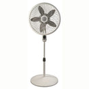 Pedestal Fan 120 V 18 in Diameter Blade Plastic Housing Material White
