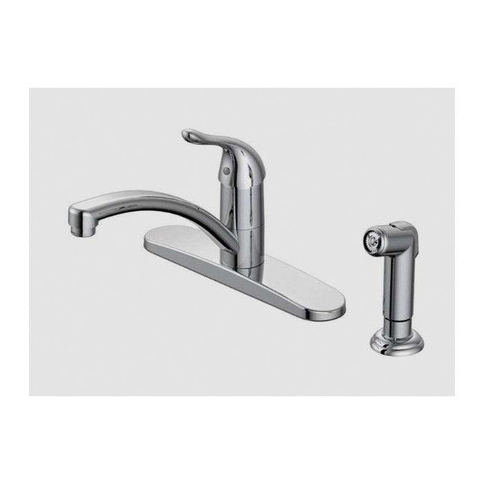 OakBrook Pacifica Kitchen Faucet 1.8 gpm 1-Faucet Handle 4-Faucet Hole Chrome 8 in Faucet Centers