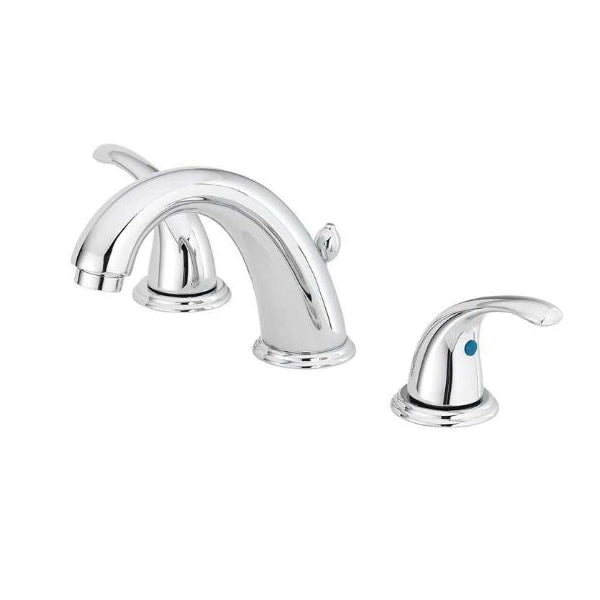 OakBrook Coastal Pop-Up Faucet 1.2 gpm 2-Faucet Handle 3-Faucet Hole Chrome Lever Handle