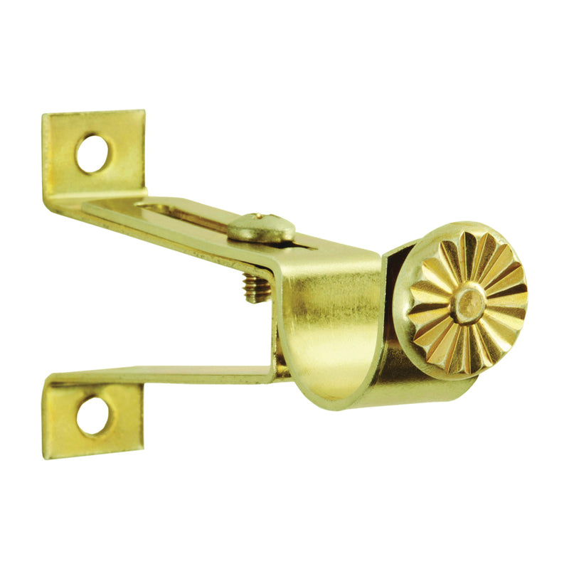 Kenney Cafe Rod Bracket Decorative Brass