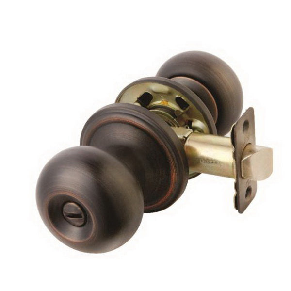 ACE Privacy Door Lockset Knob Handle Steel Oil Rubbed Bronze 2-3/8 to 2-3/4 in Backset