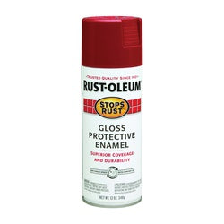 RUST OLEUM STOPS RUST Protective Enamel Spray Paint Gloss Regal Red 12 oz Aerosol Can