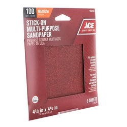 Gator Sanding Sheet 4 1/2 in L 4 1/2 in W Medium 100 Grit Aluminum Oxide Abrasive