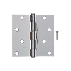 ACE 01 3550 224 Door Hinge Steel Chrome Removable Pin Face Mounting