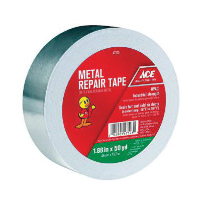 ACE Duct Tape 50 yd L 1.88 in W Aluminum Backing Silver