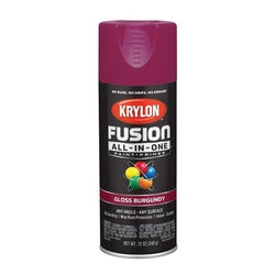 Krylon Fusion Primer and Spray Paint Gloss Burgundy 12 oz Aerosol Can