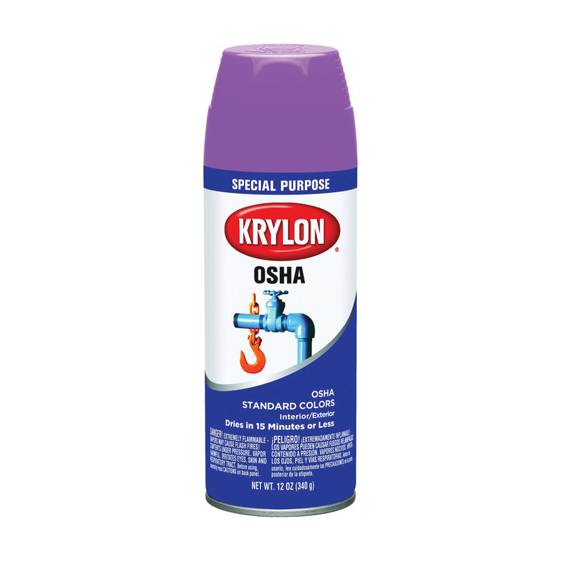 Krylon OSHA Color Spray Paint Gloss Safety Purple Can