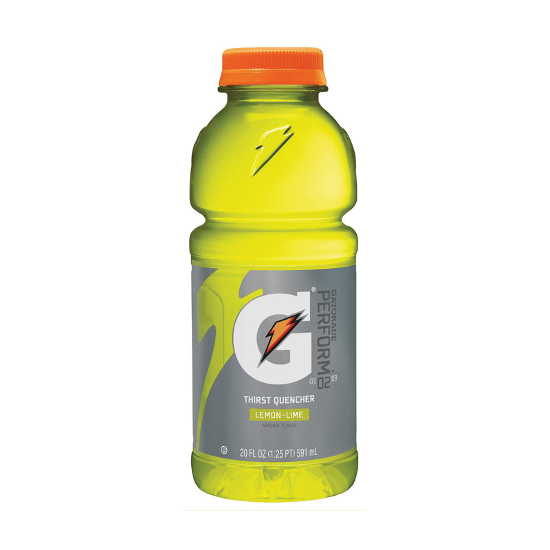 Gatorade G Thirst Quencher Sports Drink Liquid Lemon-Lime Flavor 20 oz Bottle