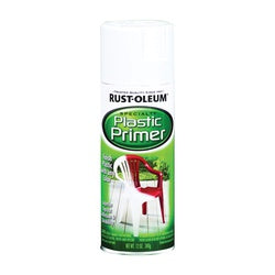 RUST OLEUM Plastic Primer Spray Paint Plastic Primer White 12 oz Aerosol Can