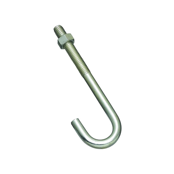 National Hardware 2195BC Series J-Bolt 3/8 in Thread 5 in L 225 lb Working Load Steel Zinc