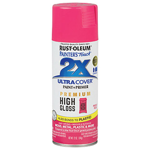 RUST-OLEUM PAINTER'S Touch 2X ULTRA COVER Spray Paint High-Gloss Prickly Pear 12 oz Aerosol Can