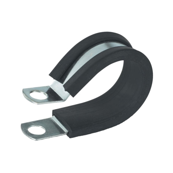 GB Insulated Clamp 5/8 in Max Bundle Dia Rubber/Steel Black