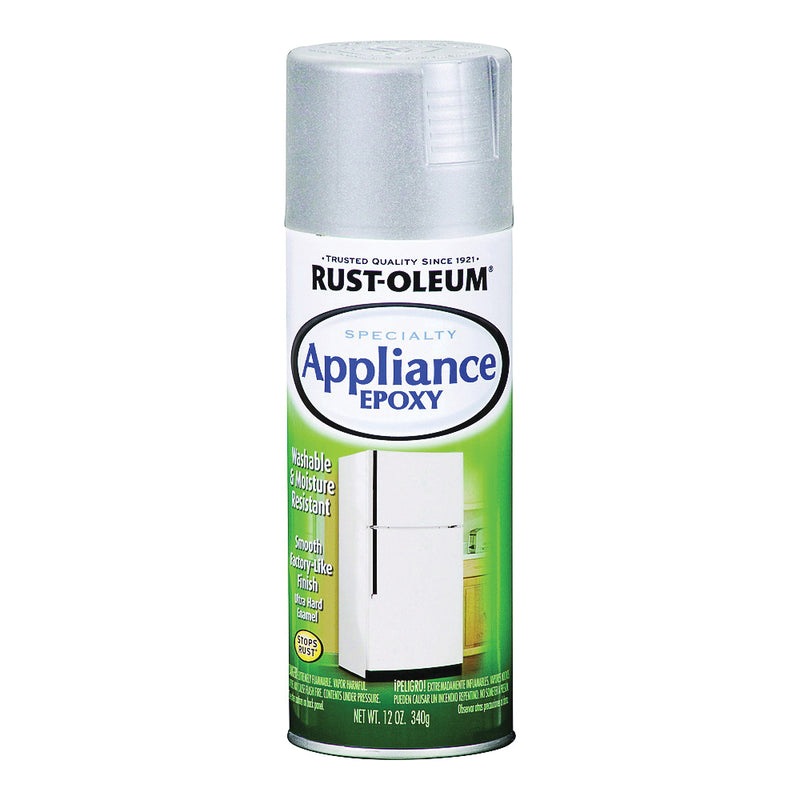 RUST-OLEUM Appliance Epoxy Spray Paint Gloss Stainless 12 oz Aerosol Can