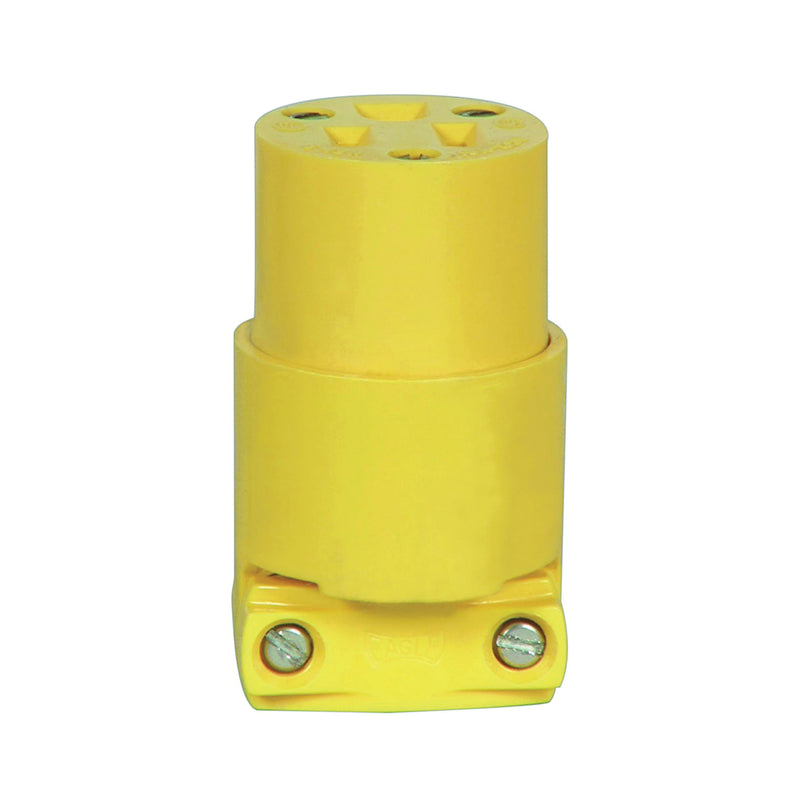 Eaton Wiring Devices Electrical Connector 2-Pole 15 A 125 V Slot NEMA: 5-15 Yellow