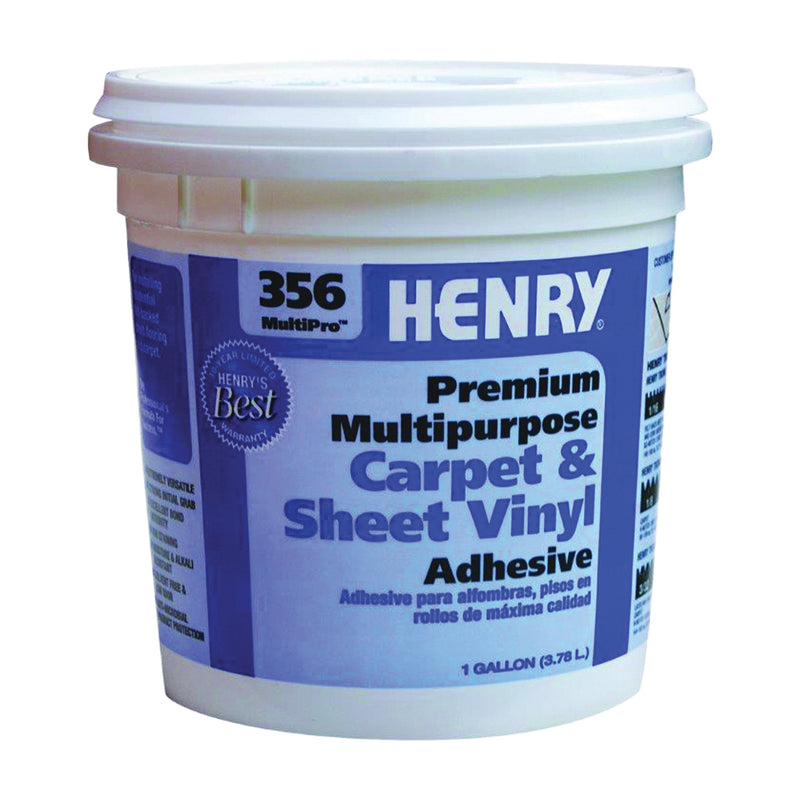 HENRY 356C MultiPro Carpet and Sheet Adhesive Paste Mild Pale Yellow 1 gal Pail