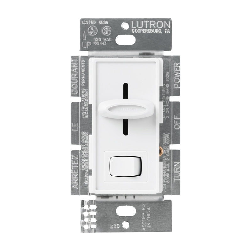 Lutron Skylark Fan/Light Control Switch 1.5 A 120 V White