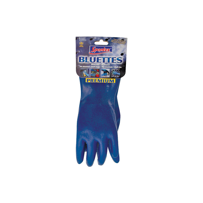 SPONTEX Household Protective Gloves XL Longer Cuff Neoprene Blue