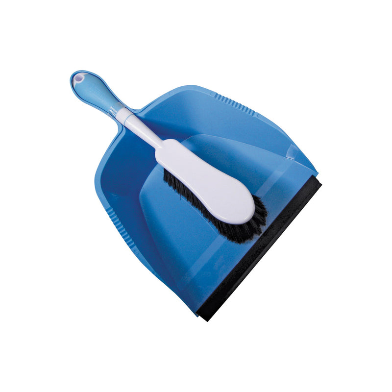 Quickie Dustpan and Brush Set Plastic/Poly Fiber