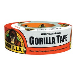 Gorilla Duct Tape 30 yd L 2 in W Cloth Backing White